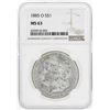 Image 1 : 1885-O $1 Morgan Silver Dollar Coin NGC MS63