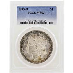 1885-O $1 Morgan Silver Dollar Coin PCGS MS63