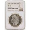 Image 1 : 1878 7/8FT Weak $1 Morgan Silver Dollar Coin NGC MS63