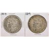 Image 1 : Lot of 1887 & 1889 $1 Morgan Silver Dollar Coins