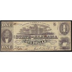 1863 $1 The State of Louisiana Obsolete Bank Note