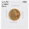 Image 1 : 1900 $5 Liberty Head Half Eagle Gold Coin