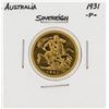 Image 1 : 1931-P Australia Gold Sovereign Coin