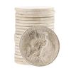 Image 2 : Roll of (20) 1922 $1 Brilliant Uncirculated Peace Silver Dollar Coins
