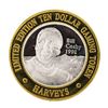 Image 1 : .999 Silver Harveys Lake Tahoe, Nevada $10 Casino Limited Edition Gaming Token