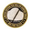 Image 1 : .999 Silver Golden Nugget Las Vegas $10 Casino Limited Edition Gaming Token