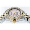 Image 8 : Rolex Ladies Two Tone Emerald and Diamond Datejust Wristwatch