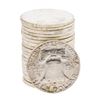 Image 2 : Roll of (20) 1963 Brilliant Uncirculated Franklin Half Dollar Coins
