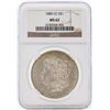 Image 1 : 1880-CC $1 Morgan Silver Dollar Coin NGC MS62