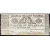 Image 1 : 1862 $10 State of Arkansas Treasury Warrant Note