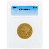 Image 1 : 1861 $10 Liberty Head Eagle Gold Coin ICG MS62