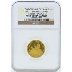 2012 Great Britain 25 Pound London Olympics Commemorative Gold Coin PF67 Ultra C