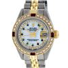 Image 1 : Rolex Ladies Two Tone Ruby, Sapphire and Diamond Datejust Wristwatch