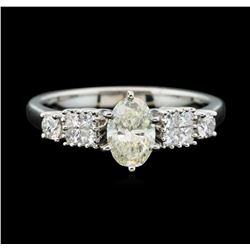 Platinum 1.11ctw Diamond Ring