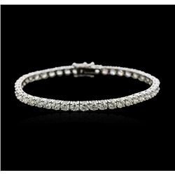 18KT White Gold 10.31ctw Diamond Tennis Bracelet