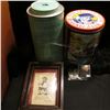 Image 1 : "Cracker Jack Popcorn Confection" Tin; "3 Pounds" Tin of "Dexin Brand High Dextrin Carbohydrate" may