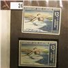 Image 2 : Pair of RW34 1967 $3 Federal Migratory Bird Hunting Stamp, one Signed and the other Mint, unsigned.