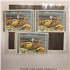 Image 2 : Group of Three 1973 $5 Federal Migratory Bird Hunting Stamp, OG, NH, VF. Scott RW40.