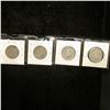Image 2 : 1906, 07, 08, & 09 U.S. Liberty "V" Nickels, Good to Fine.