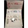 Image 1 : Three-different Unissued 1850 era "Iowa Central Air Line Rail-Road" Scrip, including Town Lot Scrip 