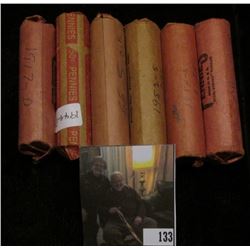 1917 D, 45 P, 49 P, 52 S, 54 S, & 55 S Circulated Rolls of Lincoln Cents. (6 Rolls)
