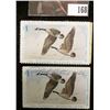 Image 2 : Pair of No. 4 Iowa Migratory Waterfowl Stamps from 1975, one is signed. Both Fine to VF.