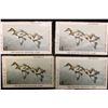 Image 2 : (4) IA5 1976 Iowa Migratory Waterfowl Stamp(s) $1 denomination. Each Unused, Mint condition and unsi