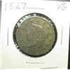 Image 1 : 1827 U.S.. Large Cent, Very Good.