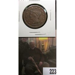 1841 U.S.. Large Cent, Good.to VG, some reverse damage.