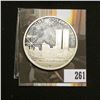 Image 2 : "July 4, 2004 Freedom Tower" Silver 100 Mill Clad "One Dollar We Will Never Forget",  39mm, Proof.