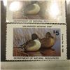 Image 2 : (3) 1988  IA17 Iowa $5 Migratory Waterfowl Stamps. All are unsigned and unused, excellent condition.
