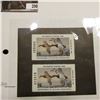 Image 1 : Pair of 1990 IA19 Iowa $5 Migratory Waterfowl Stamps. Both unsigned and unused, excellent condition.