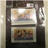 Image 1 : Pair of 1991 IA20 Iowa $5 Migratory Waterfowl Stamps. Both unsigned and unused, excellent condition.