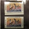 Image 2 : Pair of 1991 IA20 Iowa $5 Migratory Waterfowl Stamps. Both unsigned and unused, excellent condition.