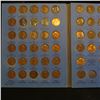 Image 2 : Partial Set of 1941-62 Lincoln Cents in a blue Whitman folder.