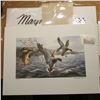 Image 2 : 1993 Iowa Migratory Waterfowl Stamp Design Print No. 36/600 in original folder, hand autographed wit