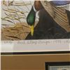 Image 2 : #23/90 Duck Stamp Design -1959- colored edition Print of a Black Labrador with a Mallard. Personally