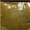 Image 2 : (Cedar Rapids, Iowa) Sign 9 1/4" x 22" "Central Park Fuels 625 16th St. N.E. Dial 4155"; Map from an