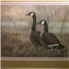 Image 2 : 20" x 24" Matted and Framed Print of a Pair of Canada Geese.