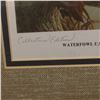 Image 2 : 16" x 18" Framed and matted Collectors Edition Waterfowl U.S.A. Louisiana First of State Stamp/Print