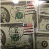 Image 2 : (7) Different First Day Postal Cancelled April 13, 1976 Series 1976 $2 Federal Reserve Notes with .1