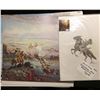 Image 2 : Print from Columbian 1893 Exposition depicting a Native American on a rearing horse; several Western