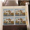 Image 1 : 1987 UR Line numbered Plateblock of four RW54 Federal Migratory Waterfowl $10.00 Stamps. EF.
