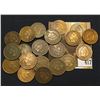 Image 1 : Group of (20) Old Indian Head Cents, mixed date and grades.