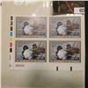 Image 1 : 1989 LL Line numbered Plateblock of four RW56 Federal Migratory Waterfowl $12.50 Stamps. EF.