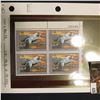 Image 1 : 1992 UR Line numbered Plateblock of four RW59 Federal Migratory Waterfowl $15.00 Stamps. EF.