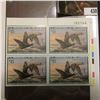 Image 1 : 1996 UR Line numbered Plateblock of four RW63 Federal Migratory Waterfowl $15.00 Stamps. EF.