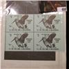 Image 1 : Block of Four 1974 New Jersey Division of Fish, Game, & Shellfisheries $2 Woodcock Stamps. Mint cond