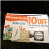 Image 1 : Heavy paper sign "Hurry! Limited Time Only! King-Size Frostie 10c Off on carton of Frostie Now 6 (pl