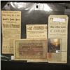 Image 1 : July 5, 1923 German 20,000,000 Mark Banknote, Good. & several 1886-87 era clippings in regards to Op